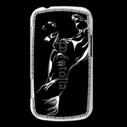Coque Samsung Galaxy Trend Illustration cheval noir