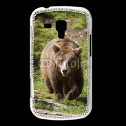Coque Samsung Galaxy Trend Ours brun en ballade