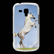 Coque Samsung Galaxy Trend Cheval arable robe grise
