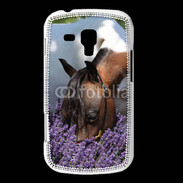 Coque Samsung Galaxy Trend Cheval sentant la lavande 