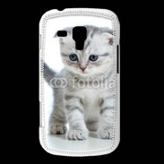 Coque Samsung Galaxy Trend Chaton gris en balade
