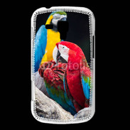Coque Samsung Galaxy Trend Macaw vert et rouge 76