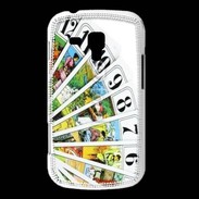 Coque Samsung Galaxy Trend Cartes de tarot sur fond blanc