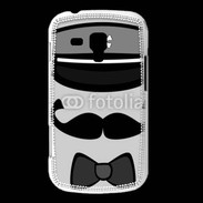 Coque Samsung Galaxy Trend Moustache et casquette tête de mort