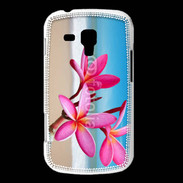 Coque Samsung Galaxy Trend Fleurs à la plage