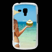 Coque Samsung Galaxy Trend Cocktail noix de coco sur la plage 5