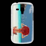 Coque Samsung Galaxy Trend Femme assise sur la plage