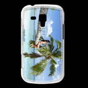 Coque Samsung Galaxy Trend Palmier et charme sur la plage