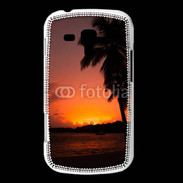 Coque Samsung Galaxy Trend Cocotier au soleil couchant