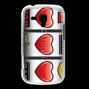 Coque Samsung Galaxy Trend Triple coeur machine à sous