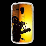 Coque Samsung Galaxy Trend Femme biker au couché de soleil
