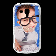 Coque Samsung Galaxy Trend jeune Geek avec clavier