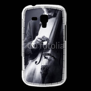 Coque Samsung Galaxy Trend Violoncelliste en noir et blanc 5