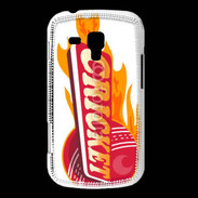 Coque Samsung Galaxy Trend Cricket balle flamme