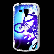Coque Samsung Galaxy Trend Illustration BMX bleu