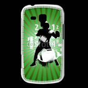 Coque Samsung Galaxy Trend Illustration football américain sur fond vert