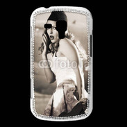 Coque Samsung Galaxy Trend Femme avec fond avion