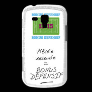 Coque Samsung Galaxy Trend Mêlée relevée Bonus offensif-défensif Blanc
