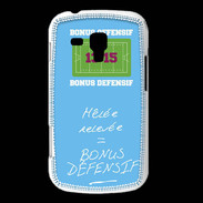 Coque Samsung Galaxy Trend Mêlée relevée Bonus offensif-défensif Bleu