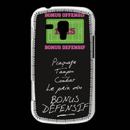 Coque Samsung Galaxy Trend Plaquage Bonus offensif-défensif Noir