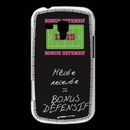 Coque Samsung Galaxy Trend Mêlée relevée Bonus offensif-défensif Noir