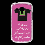 Coque Samsung Galaxy Trend Femme de rugbyman Bonus offensif-défensif Rose 2