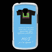 Coque Samsung Galaxy Trend Moi je l'ai épousé Bonus offensif-défensif Bleu 2