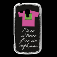 Coque Samsung Galaxy Trend Fille de rugbyman Bonus offensif-défensif Noir