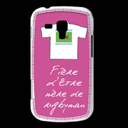 Coque Samsung Galaxy Trend Mère de rugbyman Bonus offensif-défensif Rose