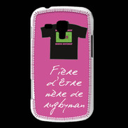 Coque Samsung Galaxy Trend Mère de rugbyman Bonus offensif-défensif Rose 2