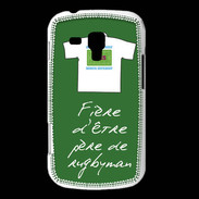 Coque Samsung Galaxy Trend Père de rugbyman Bonus offensif-défensif Vert