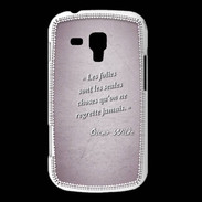 Coque Samsung Galaxy Trend Les Folies Rose Citation Oscar Wilde