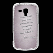 Coque Samsung Galaxy Trend Portrait Ame Rose Citation Oscar Wilde