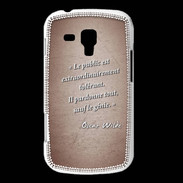 Coque Samsung Galaxy Trend Public génie Rouge Citation Oscar Wilde