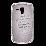 Coque Samsung Galaxy Trend Public génie Rose Citation Oscar Wilde