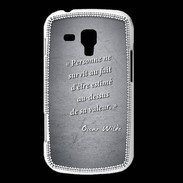 Coque Samsung Galaxy Trend Survie valeur Noir Citation Oscar Wilde