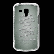 Coque Samsung Galaxy Trend Sympathiser Vert Citation Oscar Wilde