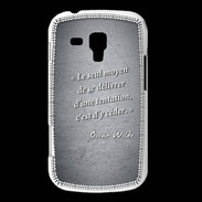 Coque Samsung Galaxy Trend Tentation Noir Citation Oscar Wilde