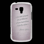 Coque Samsung Galaxy Trend Tentation Rose Citation Oscar Wilde