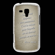 Coque Samsung Galaxy Trend Toujours amoureux Sepia Citation Oscar Wilde