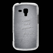 Coque Samsung Galaxy Trend Aimer Noir Citation Oscar Wilde