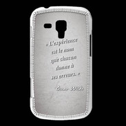 Coque Samsung Galaxy Trend Expérience Gris Citation Oscar Wilde
