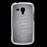 Coque Samsung Galaxy Trend Expérience Noir Citation Oscar Wilde
