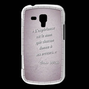 Coque Samsung Galaxy Trend Expérience Rose Citation Oscar Wilde