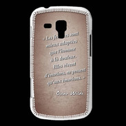 Coque Samsung Galaxy Trend Femmes émotions Rouge Citation Oscar Wilde
