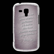 Coque Samsung Galaxy Trend Femmes émotions Violet Citation Oscar Wilde