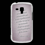 Coque Samsung Galaxy Trend Homme animal Rose Citation Oscar Wilde