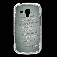 Coque Samsung Galaxy Trend Homme animal Vert Citation Oscar Wilde