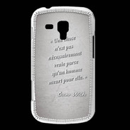 Coque Samsung Galaxy Trend Chose vraie Citation Oscar Wilde