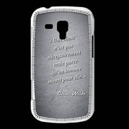 Coque Samsung Galaxy Trend Chose vraie Noir Citation Oscar Wilde
